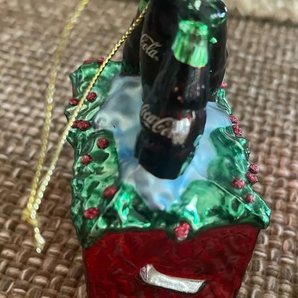 Coca Cola Christmas Ornament bottle